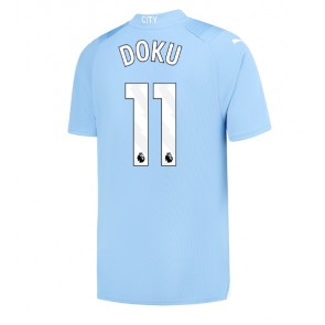 Manchester City Jeremy Doku #11 Hjemmebanetrøje 2023-24 Kort ærmer